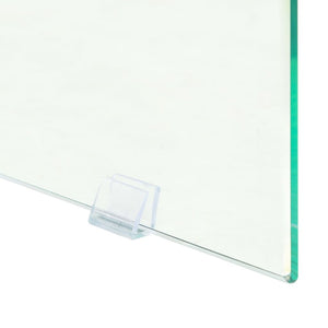 Consolle in MDF e Vetro 120x30x76 cm Colore Quercia
