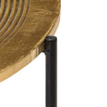 Charger l&#39;image dans la galerie, Set 2 Tavolini in MDF Rivestimento in Ottone