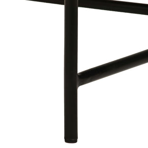 Set 2 Tavolini in MDF Rivestimento in Ottone