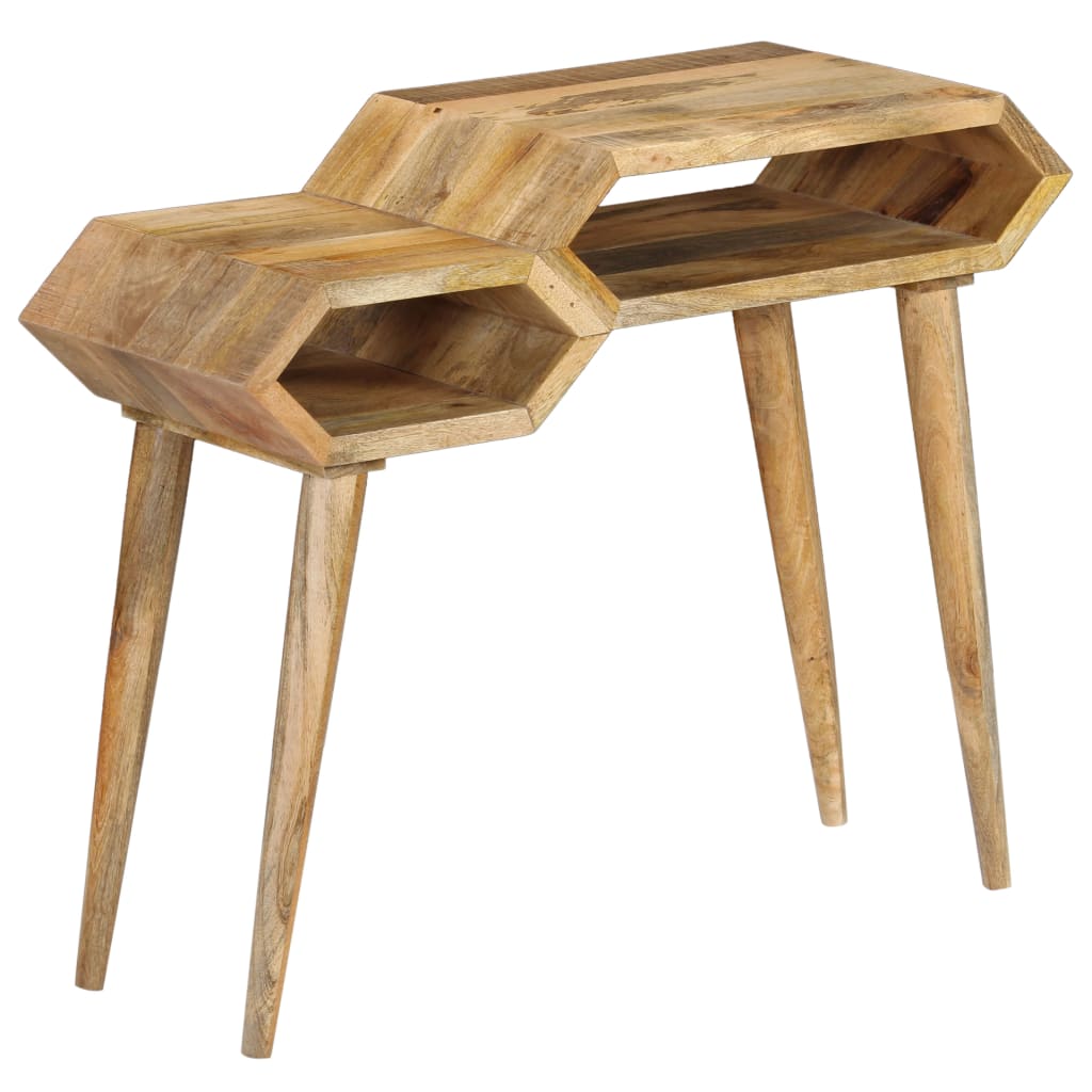 Tavolo Consolle in Legno Massello di Mango 90x35x76 cm