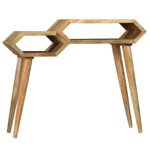 Tavolo Consolle in Legno Massello di Mango 90x35x76 cm