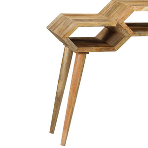 Tavolo Consolle in Legno Massello di Mango 90x35x76 cm