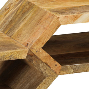 Tavolo Consolle in Legno Massello di Mango 90x35x76 cm