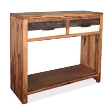 Carica l&#39;immagine nel visualizzatore di Gallery, Tavolo Consolle in Legno Massello d&#39;Acacia 86x30x75 cm