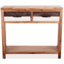 Carica l&#39;immagine nel visualizzatore di Gallery, Tavolo Consolle in Legno Massello d&#39;Acacia 86x30x75 cm