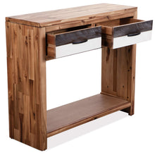 Carica l&#39;immagine nel visualizzatore di Gallery, Tavolo Consolle in Legno Massello d&#39;Acacia 86x30x75 cm