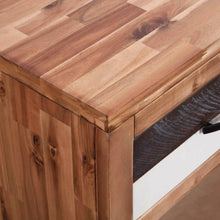 Carica l&#39;immagine nel visualizzatore di Gallery, Tavolo Consolle in Legno Massello d&#39;Acacia 86x30x75 cm