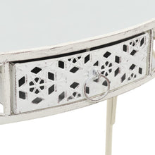 Load image into Gallery viewer, Tavolino Laterale in Stile Francese in Metallo 82x39x76 Bianco