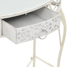 Load image into Gallery viewer, Tavolino Laterale in Stile Francese in Metallo 82x39x76 Bianco