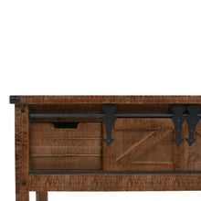 Charger l&#39;image dans la galerie, Tavolo Consolle in Massello di Abete 131x35,5x75cm Marrone