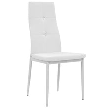 Carica l&#39;immagine nel visualizzatore di Gallery, Sedie da Pranzo 2 pz Bianche in Similpelle