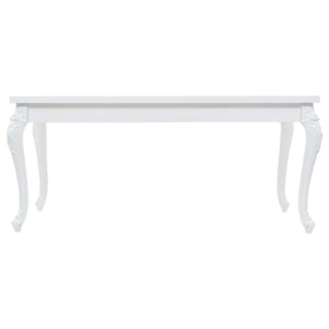 Tavolo da Pranzo 179x89x81 cm Bianco Lucido