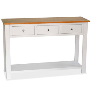 Mobiletto Consolle 118x35x77 cm in Massello di Rovere