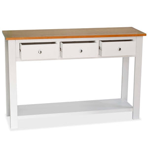 Mobiletto Consolle 118x35x77 cm in Massello di Rovere