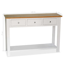 Load image into Gallery viewer, Mobiletto Consolle 118x35x77 cm in Massello di Rovere