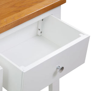 Tavolo Consolle 83x30x73 cm in Massello di Rovere