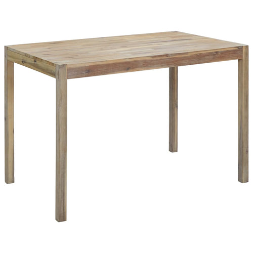 Tavolo da Pranzo 120x70x75 cm in Legno Massello di Acacia