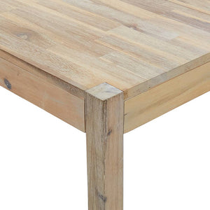 Tavolo da Pranzo 120x70x75 cm in Legno Massello di Acacia