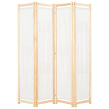 Load image into Gallery viewer, Divisorio a 4 Pannelli Crema 160x170x4 cm in Tessuto