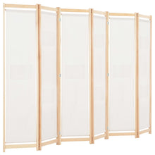 Indlæs billede til gallerivisning Divisorio a 6 Pannelli 240x170x4 cm in Tessuto Crema