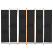 Charger l&#39;image dans la galerie, Divisorio a 6 Pannelli Nero 240x170x4 cm in Tessuto