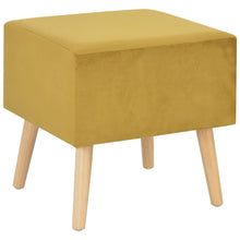 Load image into Gallery viewer, Pouf con Cassetto 40x35x40 cm in Velluto Senape