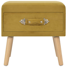 Load image into Gallery viewer, Pouf con Cassetto 40x35x40 cm in Velluto Senape