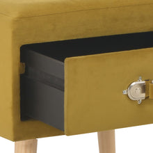 Load image into Gallery viewer, Pouf con Cassetto 40x35x40 cm in Velluto Senape