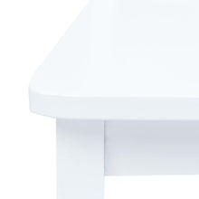 Load image into Gallery viewer, Sedie da Pranzo 4 pz Bianche in Legno Massello di Hevea