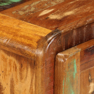Mobiletto Vintage con Ruote 50x30x50 cm Legno Massello di Recupero