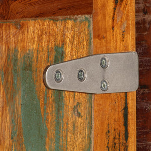 Mobiletto Vintage con Ruote 50x30x50 cm Legno Massello di Recupero