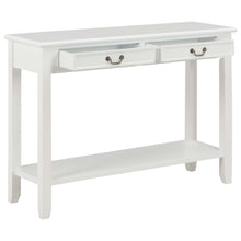 Load image into Gallery viewer, Tavolo Consolle Bianco 110x35x80 cm in Legno