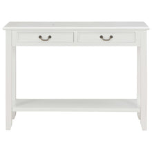 Load image into Gallery viewer, Tavolo Consolle Bianco 110x35x80 cm in Legno