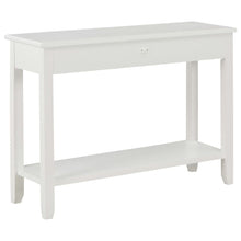 Load image into Gallery viewer, Tavolo Consolle Bianco 110x35x80 cm in Legno