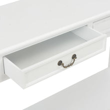 Load image into Gallery viewer, Tavolo Consolle Bianco 110x35x80 cm in Legno