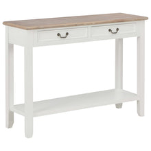 Carica l&#39;immagine nel visualizzatore di Gallery, Tavolo Consolle Bianco 110x35x80 cm in Legno