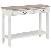 Carica l&#39;immagine nel visualizzatore di Gallery, Tavolo Consolle Bianco 110x35x80 cm in Legno