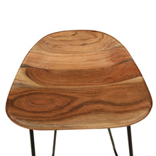 Load image into Gallery viewer, Sgabelli da Bar 2 pz in Legno Massello di Acacia