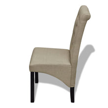 Load image into Gallery viewer, Sedie da Pranzo 2 pz Beige in Tessuto