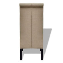 Load image into Gallery viewer, Sedie da Pranzo 2 pz Beige in Tessuto