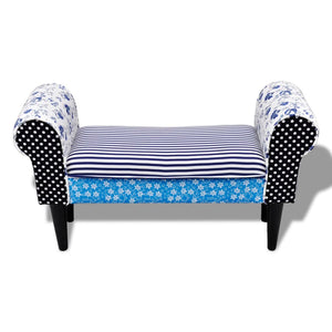 Panca Patchwork Blu e Bianca
