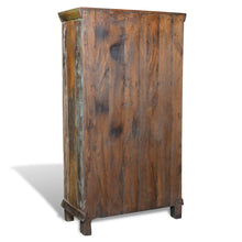Charger l&#39;image dans la galerie, Libreria Multicolore in Legno Riciclato con 3 Scaffali e 2 Ante