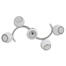 Load image into Gallery viewer, Lampada da soffitto in vetro per 5 lampadine E14