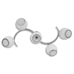 Lampada da soffitto in vetro per 5 lampadine E14