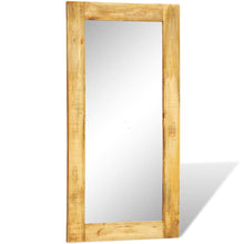Indlæs billede til gallerivisning Specchio da Parete con Cornice in Legno Massello 120 x 60 cm