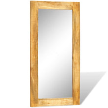 Indlæs billede til gallerivisning Specchio da Parete con Cornice in Legno Massello 120 x 60 cm
