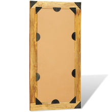 Indlæs billede til gallerivisning Specchio da Parete con Cornice in Legno Massello 120 x 60 cm