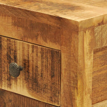 Laden Sie das Bild in den Galerie-Viewer, Comodino con 1 Cassetto in Legno Massello di Mango