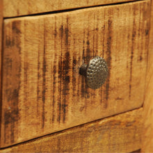 Laden Sie das Bild in den Galerie-Viewer, Comodino con 1 Cassetto in Legno Massello di Mango
