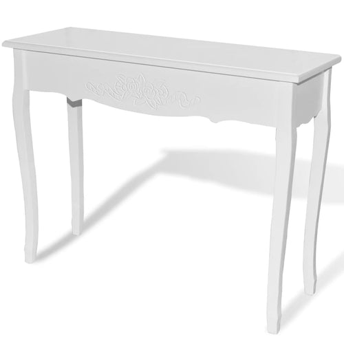 Tavolo Consolle Bianco 100x35x78 cm